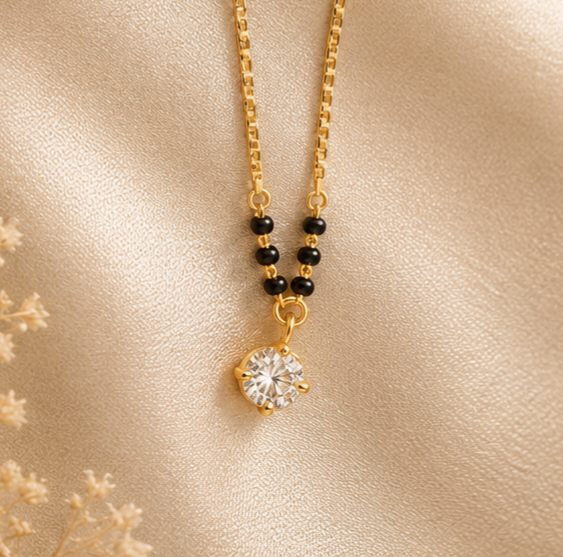 ✨ Elegant Gold Mangalsutra Necklace