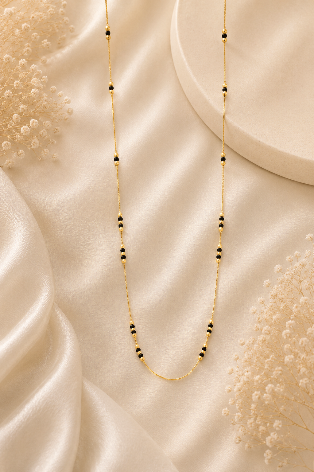 ✨ Elegant Gold & Black Mangalsutra