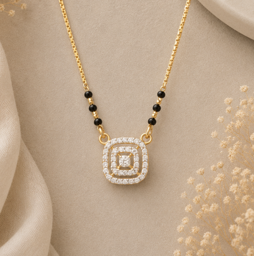 ✨ Elegant Black Beaded Gold Necklace