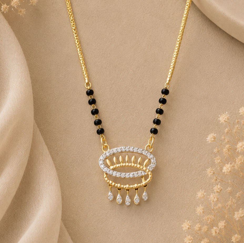 ✨ Elegant Gold Mangalsutra Pendant