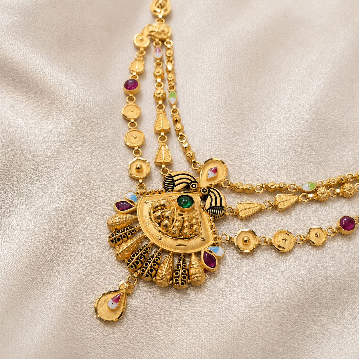Heritage Gold Peacock Necklace 🦚✨