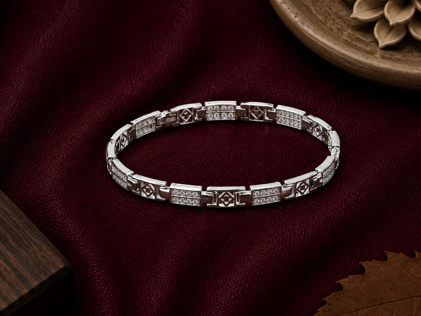 Imperial Geometric Link Bracelet