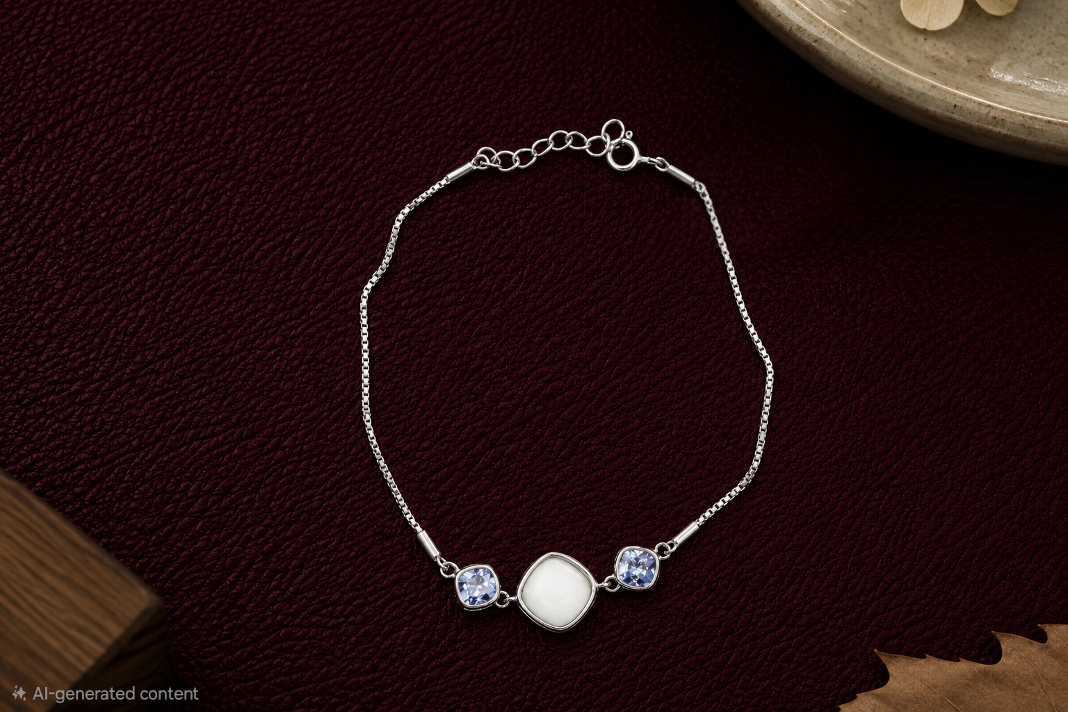 Silver Pearl Glow Bracelet 🤍💎