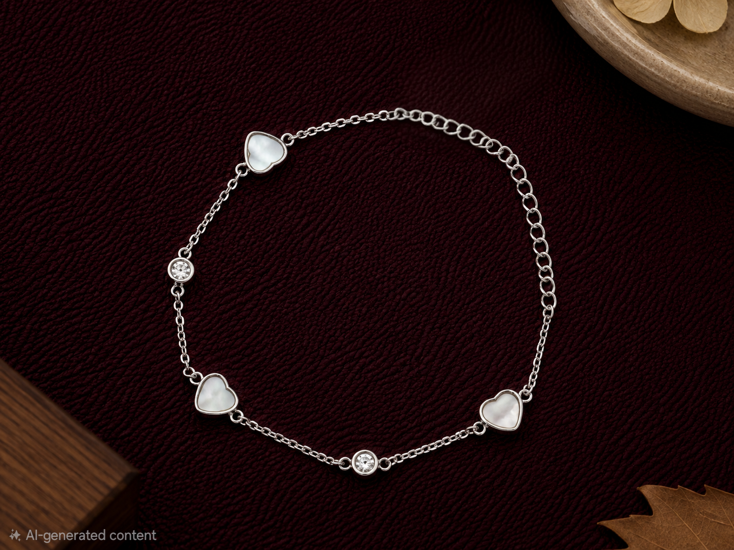 💖 Pearl Heart Elegance Bracelet