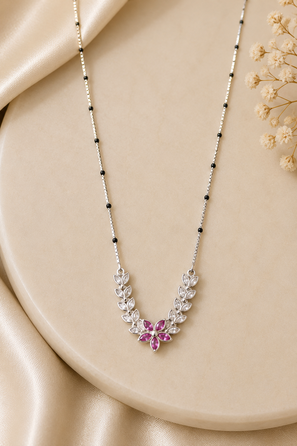 Pearl Black-Bead Mangalsutra