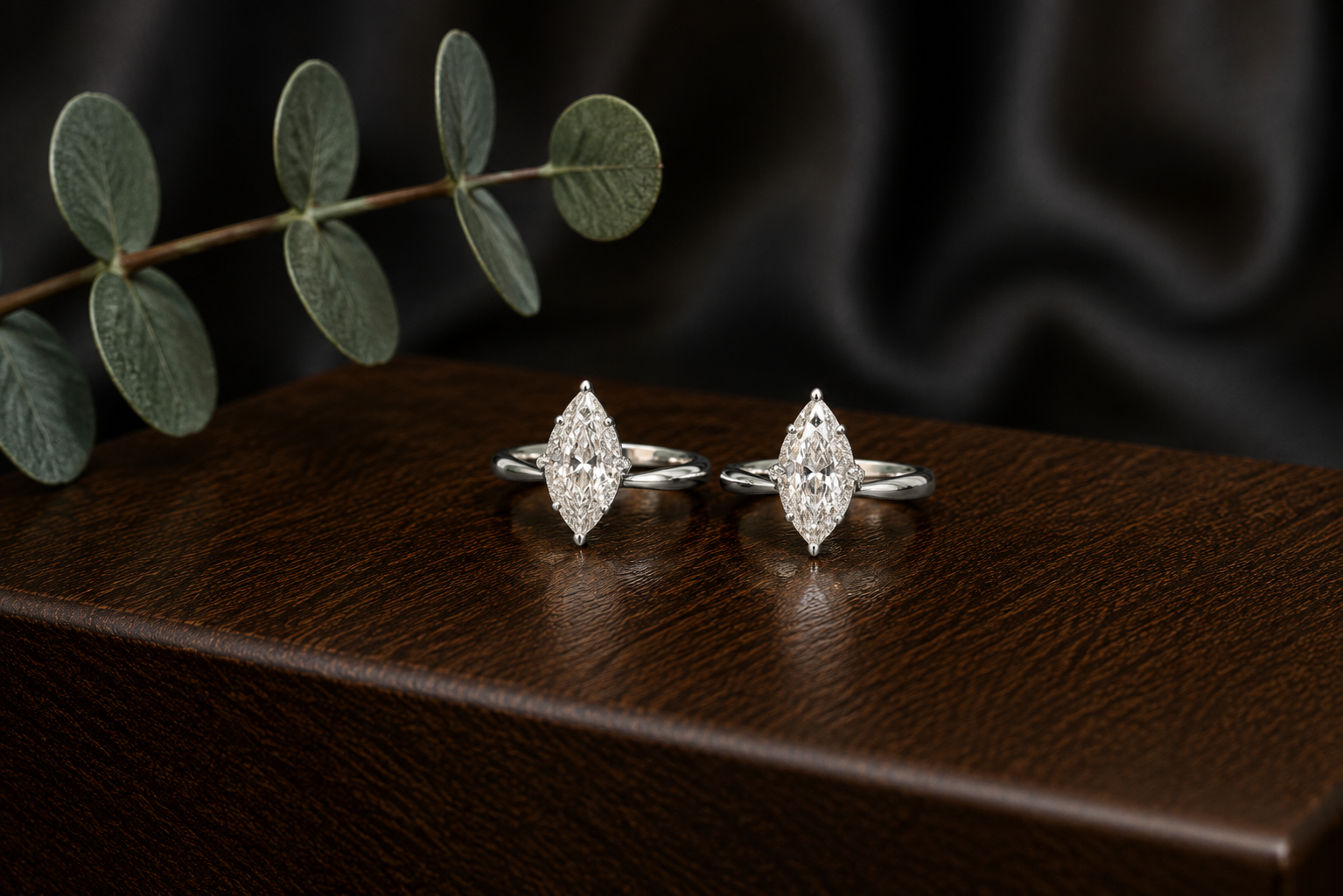 💎 Marquise Crystal Solitaire Toe ring