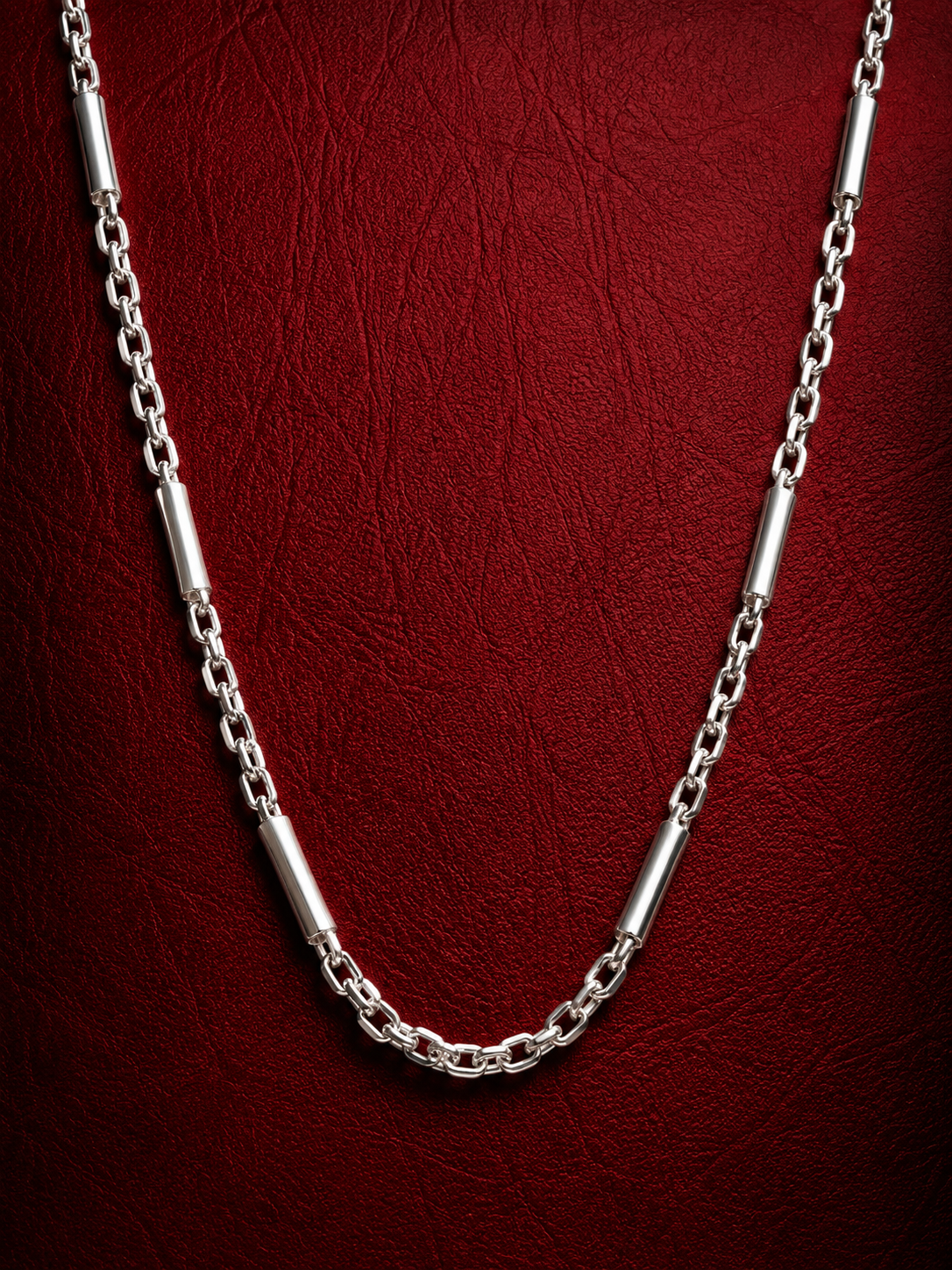Silver Tube Link Chain