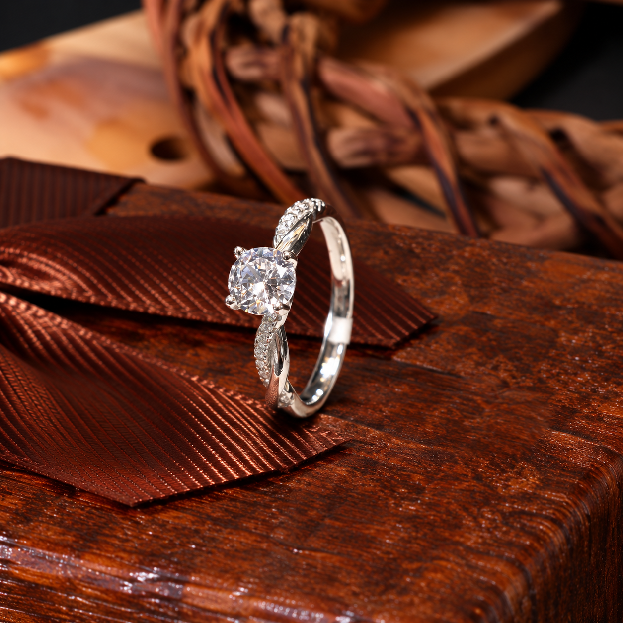Elegant Heart Crystal Silver Ring 💍✨