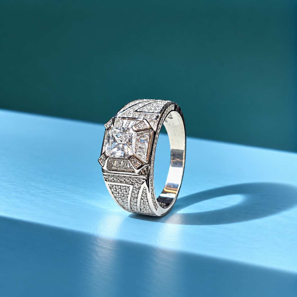 Elegant Silver Crystal Statement Ring ✨💎