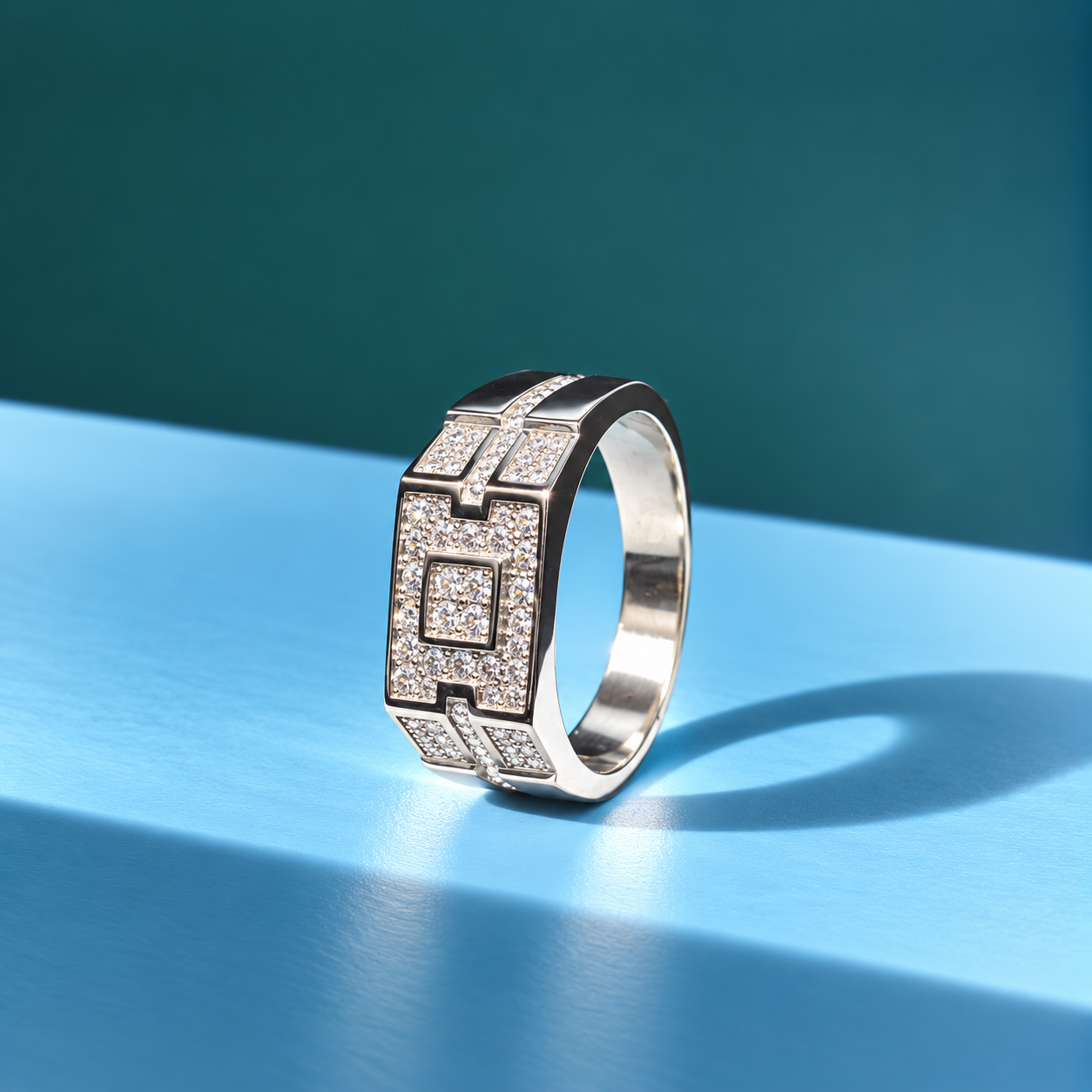 Elegant Geometric Silver Ring 💍