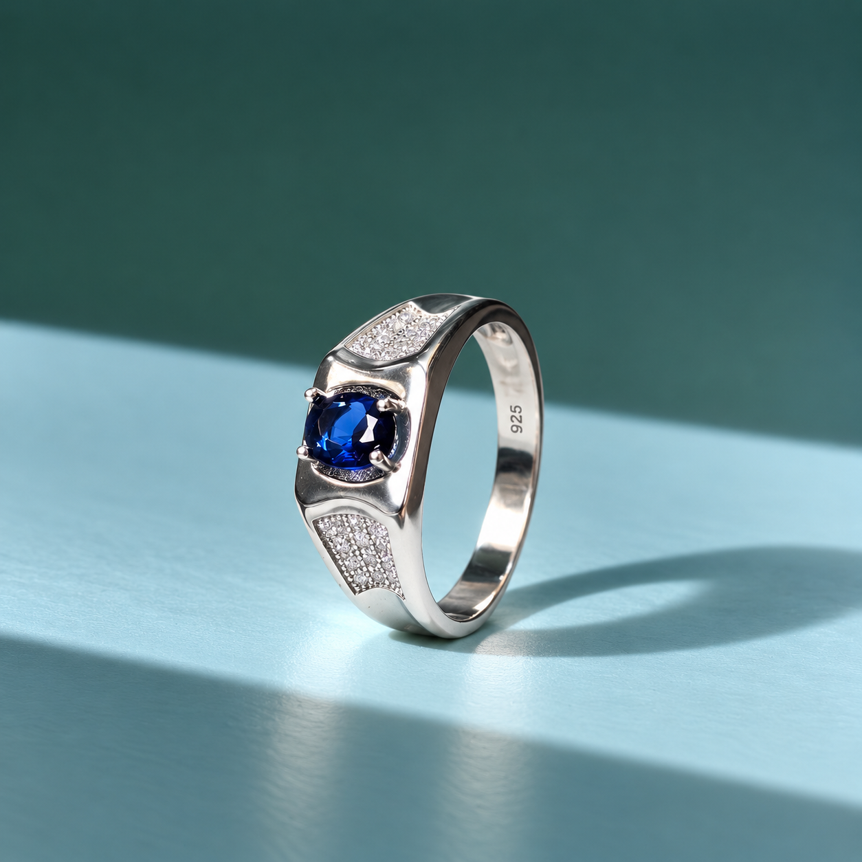 Sterling Silver Crystal Ring 💙💍