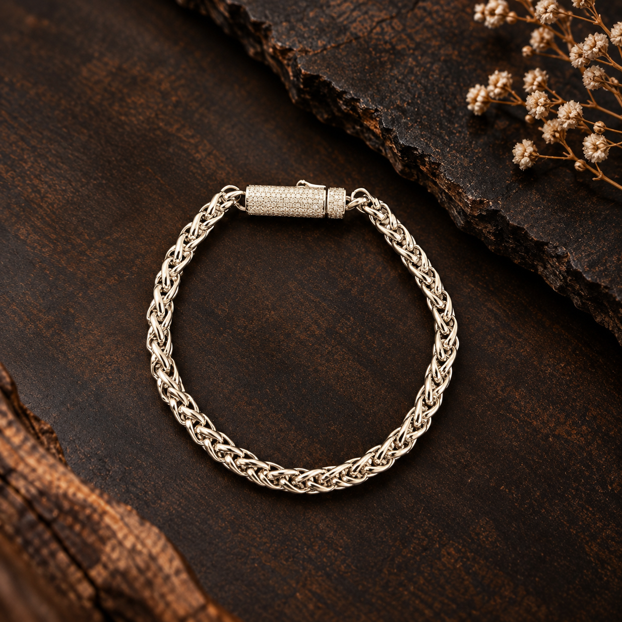 ✨ Braided Silver Bracelet