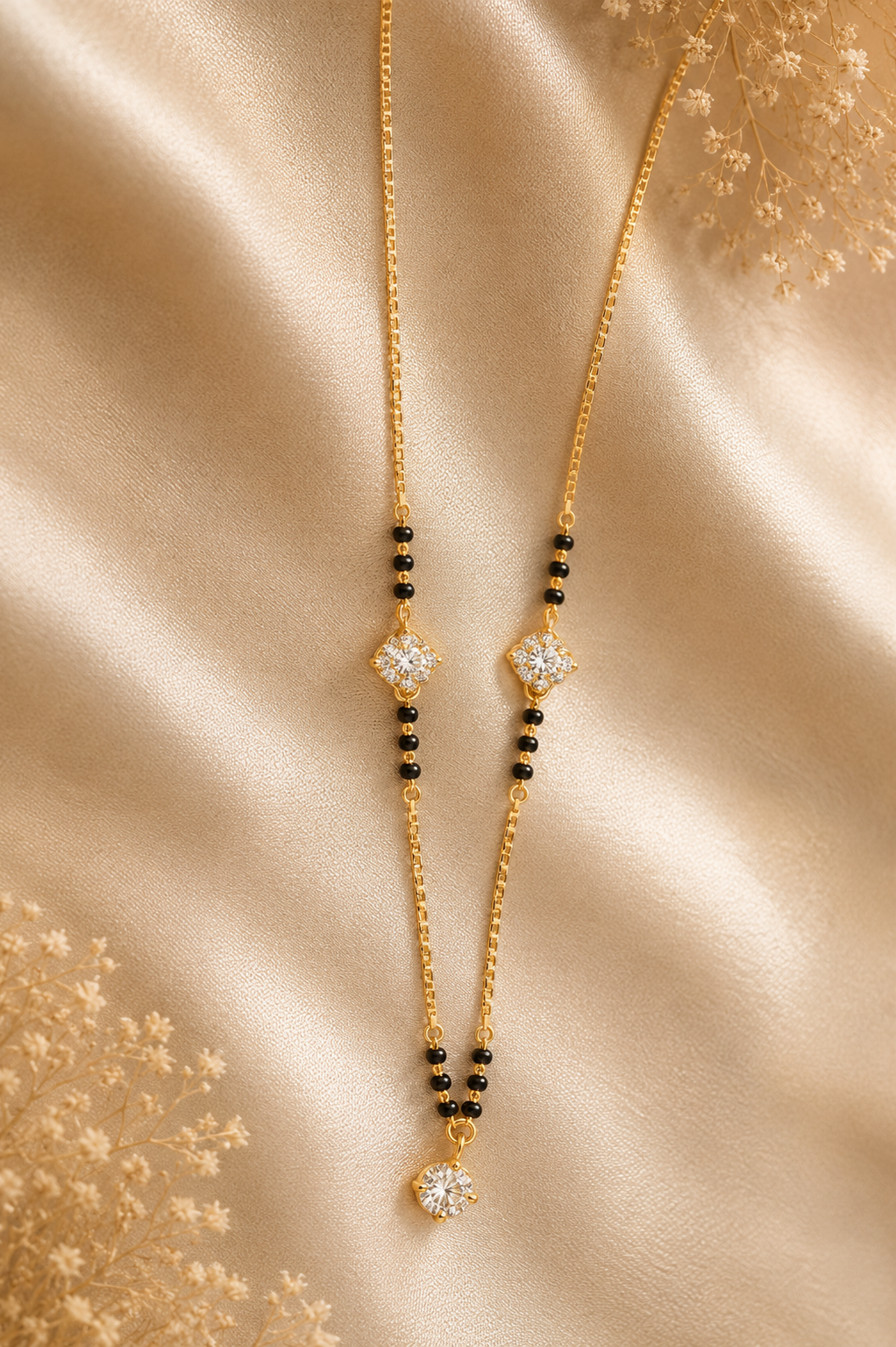 ✨ Elegant Gold Mangalsutra Necklace