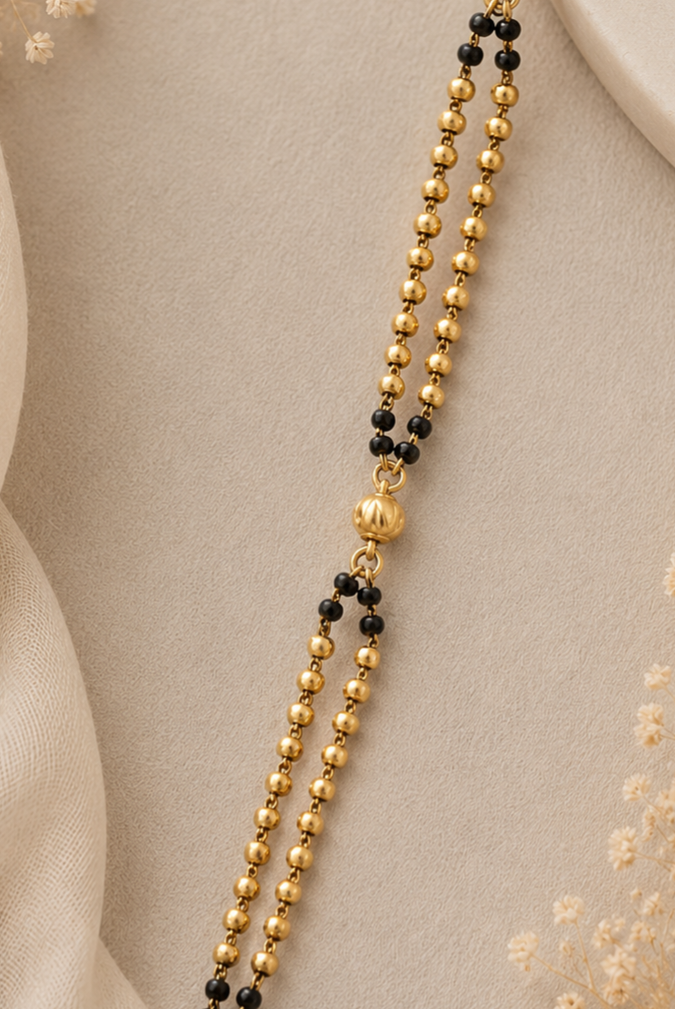 Divine Lakshmi Gold Mangalsutra ✨🪷