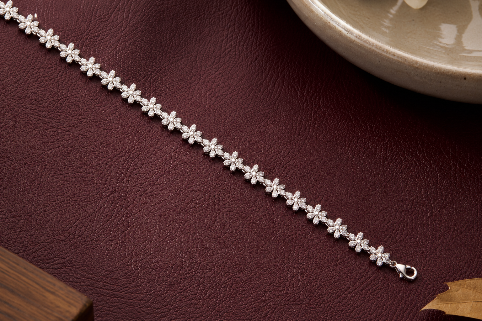 ✨ Floral Sparkle Bracelet