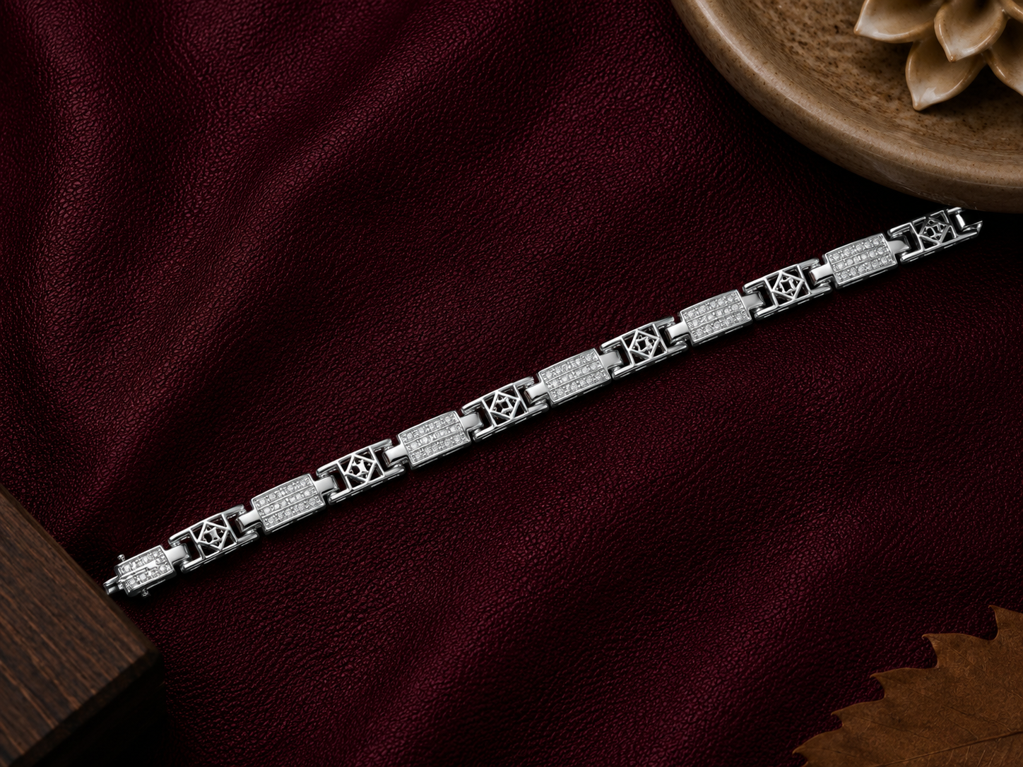 Imperial Geometric Link Bracelet