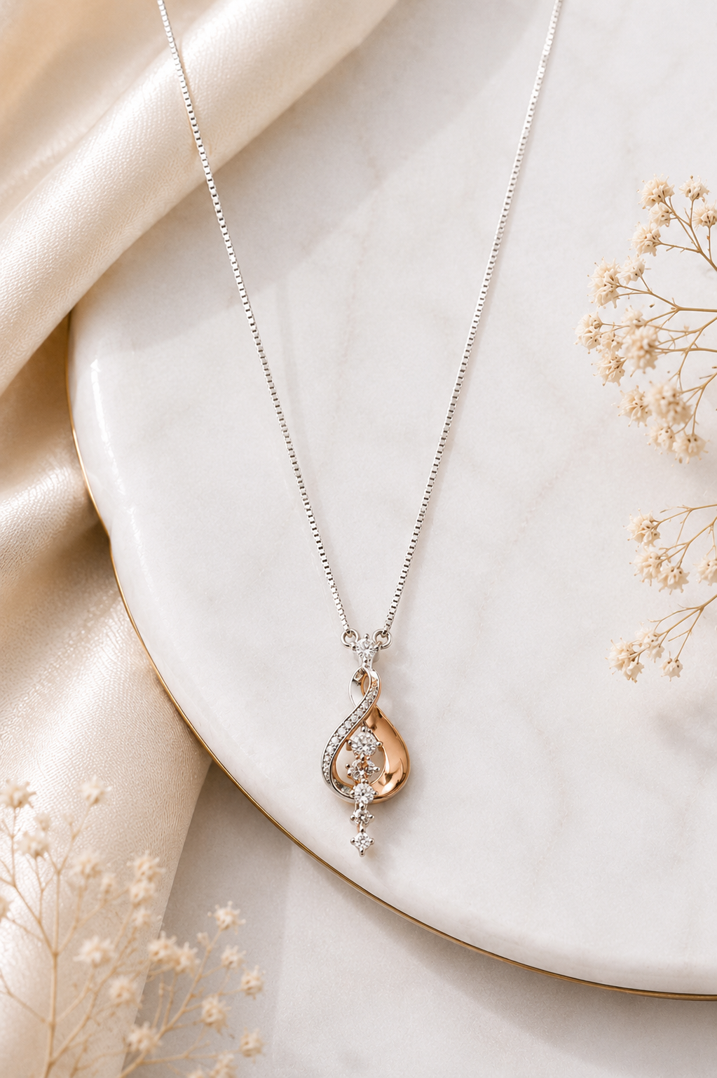 ✨ Golden Teardrop Elegance chain