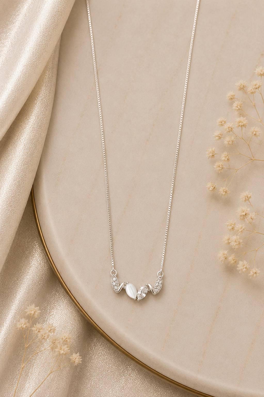 Pearl Wave Elegance Necklace ✨🤍