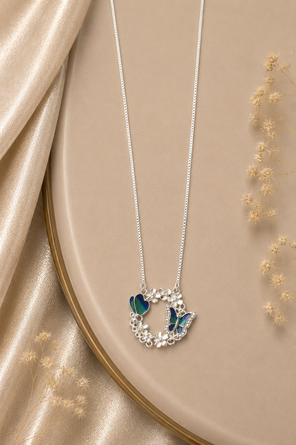 🦋 Enchanted Butterfly Floral chain
