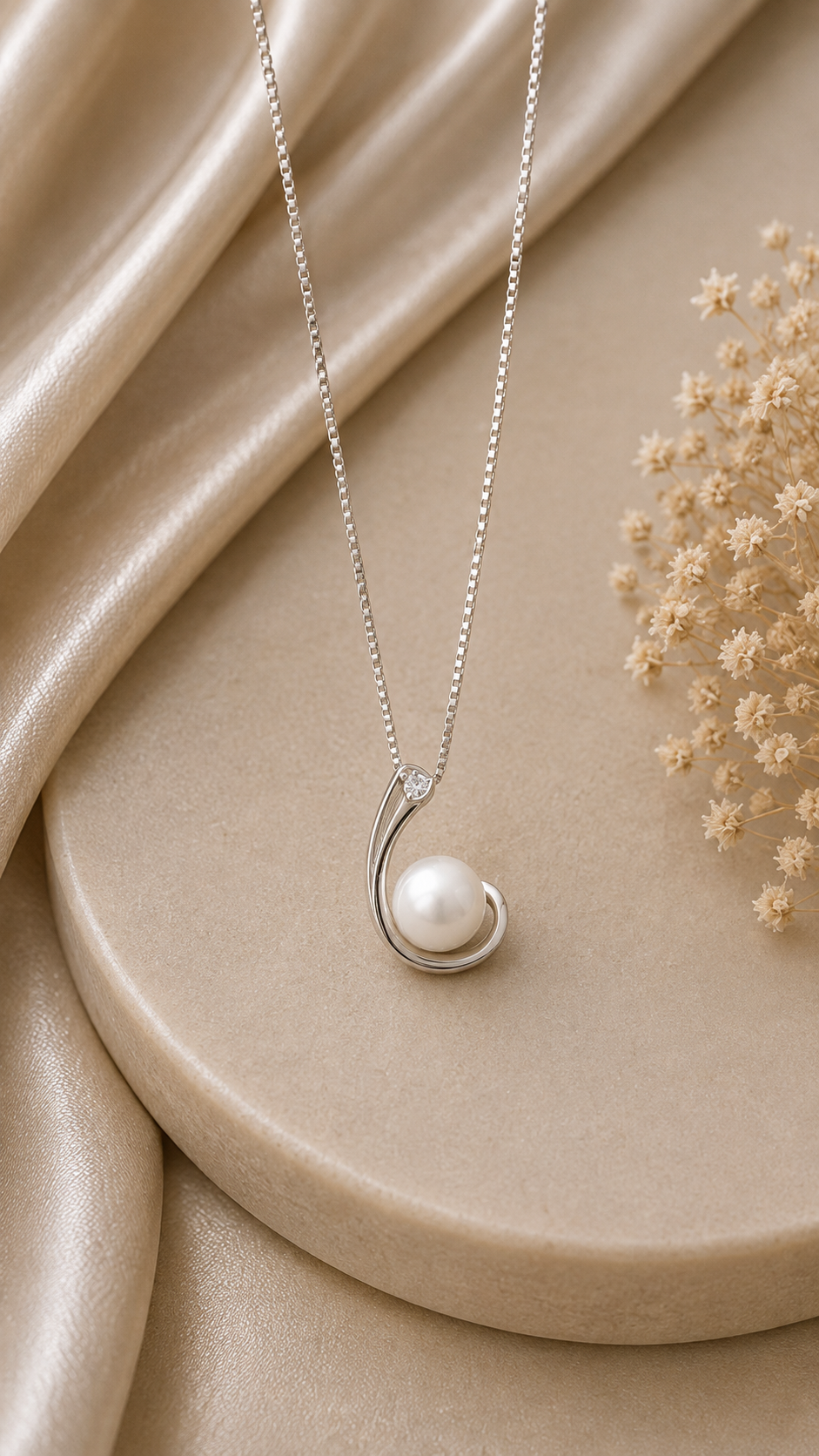 Pearl Swirl Pendant Set