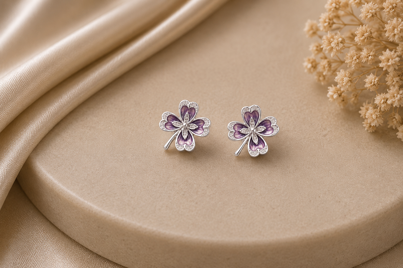 Purple Floral Mangalsutra