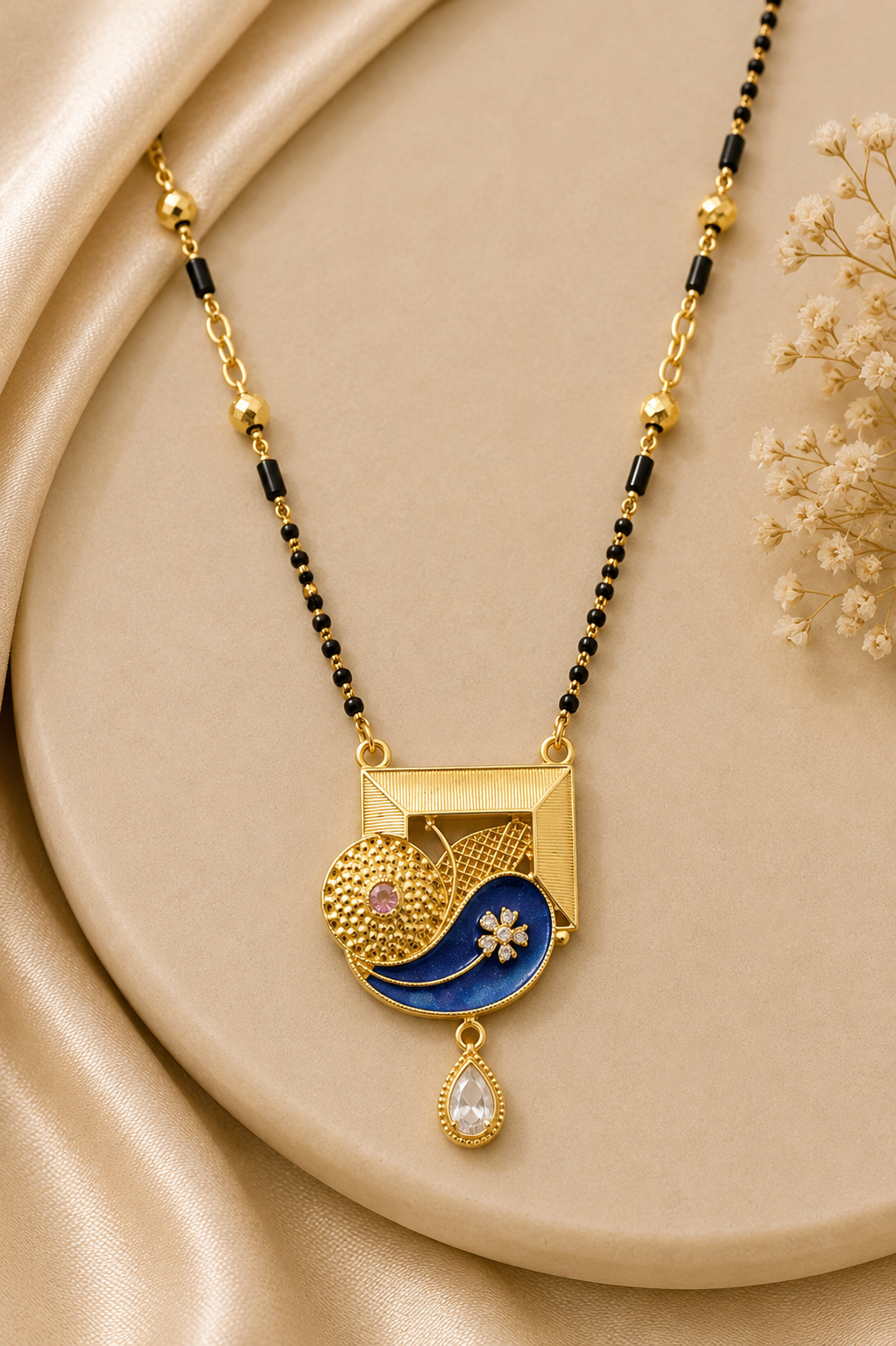 Royal Blue Designer Mangalsutra