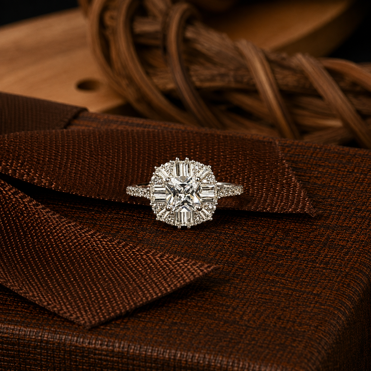 Elegant Silver Crystal Statement Ring 💍✨