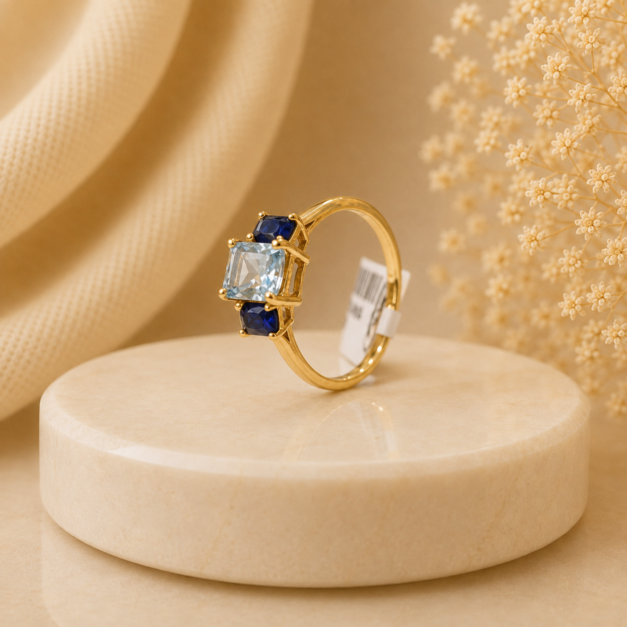 Sapphire Crystal Elegance 💎 Ring
