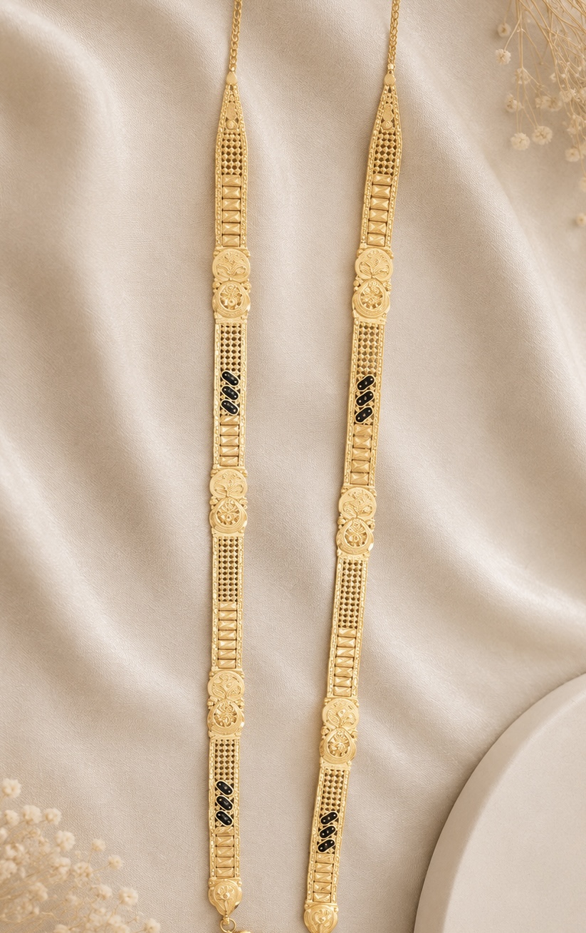 Royal Peacock Gold Long mangalsutra 🦚✨