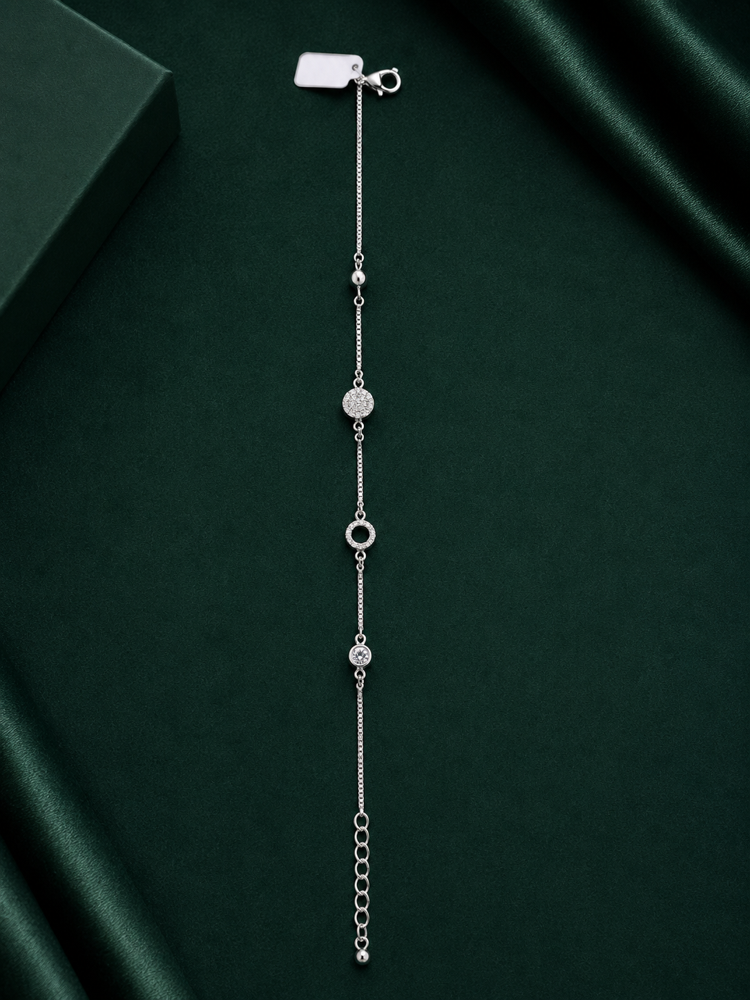 ✨ Silver Circle Link Bracelet