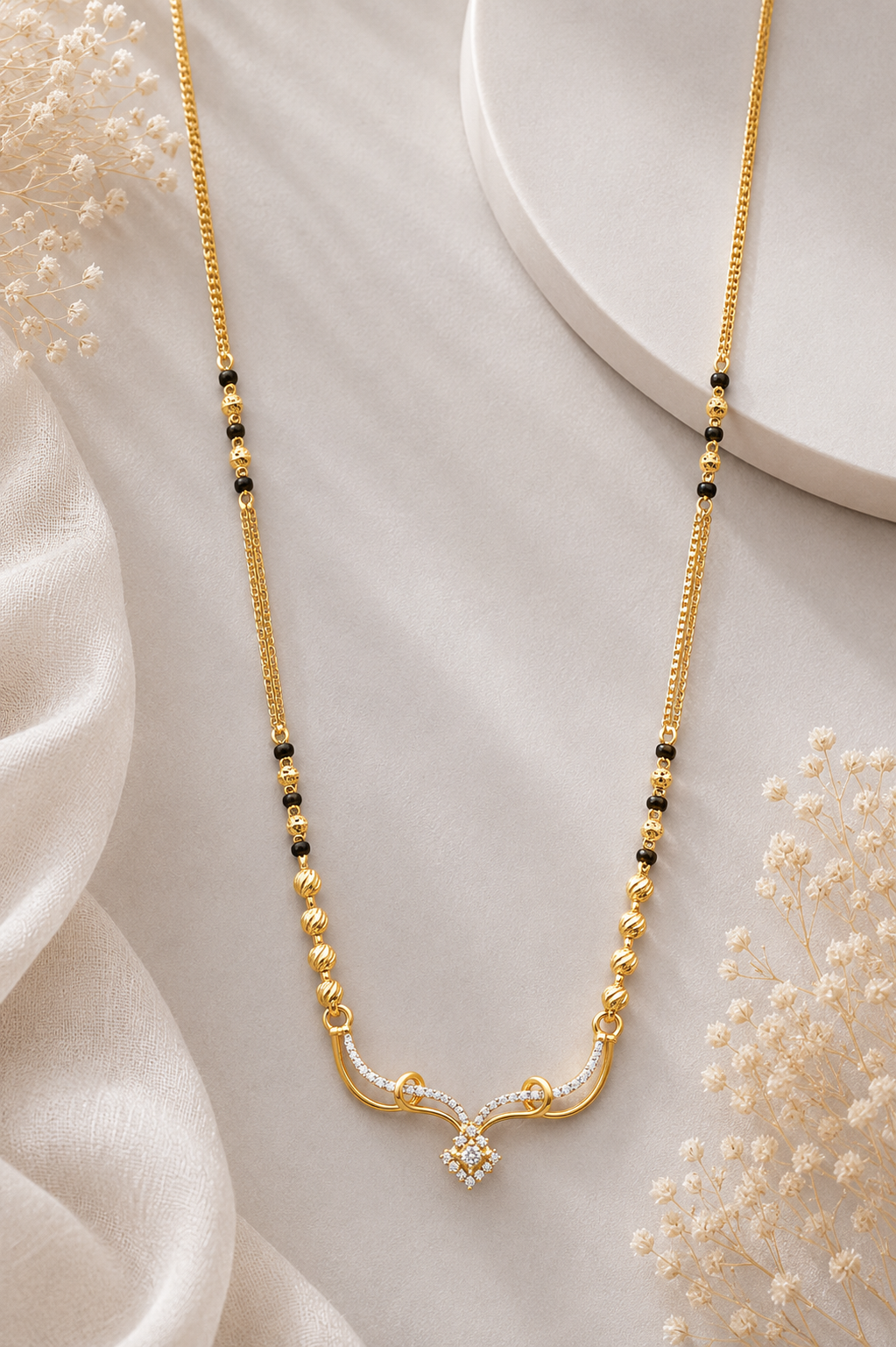 Royal Black Bead Mangalsutra ✨🖤